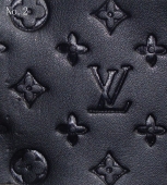 LV leather No.2(black and small letter)
