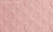 LV leather No.12(pink and this one is regular size letter）